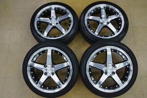 送料無料【美品 山あり 中古 SET】165/50R16 グッドイヤー LS2000 21年 632 LOXARNY ロクサーニ グラスターファイブ 4H100 5.5J+48 BPO