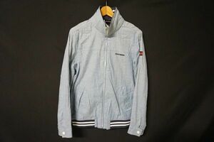 【即決】TOMMY HILFIGER トミーヒルフィガー メンズ ジップジャケット リブブルゾン 水色系 サイズ:S/P 【837822】