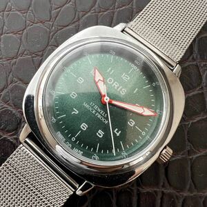 【美品・調整済】オリス ORIS ビンテージ 機械式 手巻き ウォッチ 腕時計 メンズ 中古 アンティーク 動作良好 ディズニー ミッキー NO.445