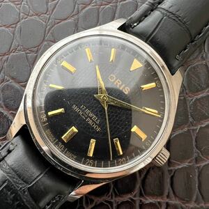 【美品・調整済】オリス ORIS ビンテージ 機械式 手巻き ウォッチ 腕時計 メンズ 中古 アンティーク 動作良好 ディズニー ミッキー NO.457