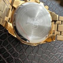 【未使用品】CASIO カシオ EDIFICE エディフィス 腕時計 クロノグラフ 正規品 ビジネス メンズ 10気圧防水 ダイバーズ ウォッチ NO.464_画像4