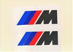 限定品　3ｃｍ×１ｃｍ　///M 耐熱シール　黒系　　ブレーキキャリパー　ドアミラー　ドアノブ　ガラス　その他外装