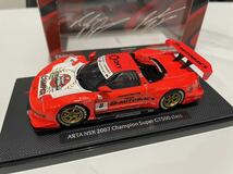 1円スタート 売切 セール エブロ 1/43 SUPER GT 2007 ホンダ NSX GT ARTA TAKATA タカタ 童夢 シリーズチャンピオン獲得年 伊藤大輔 道上龍_画像5