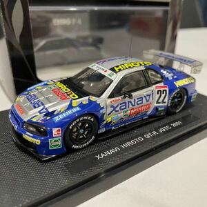 1円 スタート 売切 エブロ P4 ebbro 1/43 JGTC 2001 ザナヴィ ヒロト XANAVI HIROTO GT-R #22 スカイライン GT-R R34 NISMO 希少 廃盤