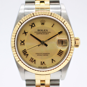 【ロレックス】 腕時計　デイトジャスト　78273NRD　イエローシェルミリヤード　自動巻き　ボーイズサイズ　中古品