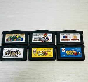 任天堂　ゲームボーイアドバンス GBA ソフト 6本　スーパーマリオ　パワプロ