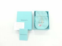 TIFFANY リターントゥティファニー ピンクダブルハートタグペンダント ミニ ピンク スターリングシルバー/エナメル_画像5