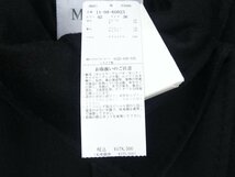 未使用 MaxMara コート 36 ブラック アルパカウール ハンドステッチ_画像7