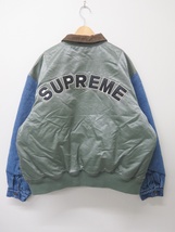 SUPREME シュプリーム 23SS Denim Sleeve Ma-1 ジャケット　美品_画像2