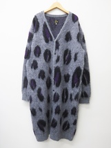 NEEDLES ニードルズ JO261 MOHAIR LONG CARDIGAN LEOPARD ロングカーディガン　美品_画像1