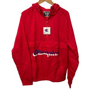 【新品】タグ付き チャンピオン ナイロン ジャケット メンズ アノラック V0180 b系 ストリート系 ファッション レッド 赤