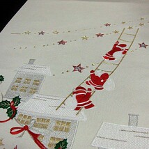 新品未仕立　西陣織刺繍高級九寸名古屋帯　プレゼントを運ぶサンタクロース　クリスマスに！_画像4