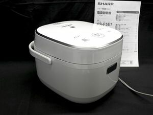 【B282】 SHARP シャープ 3合 マイコンジャー炊飯器 KS-F5E7-KW 2020年製 ホワイト