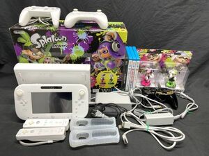 【B620】任天堂 Nintendo Wii U スプラトゥーンセット 本体 アミーボ アオリ ホタル その他 ソフトセット 動作確認済み