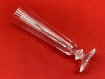 【B680】美品 Baccarat バカラ ミルニュイ シャンパンフルート 1客 高さ22cm ブランド食器_画像2