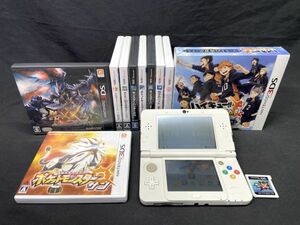 【B731】new ニンテンドー 3DS 本体 ホワイト KTR-001 任天堂 専用ソフト11本セット まとめ売り 動作品