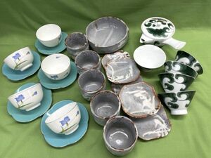 【B761】新品/未使用 和食器 急須 湯呑みなど 3箱 まとめ売り 茶器セット 波佐見焼 美濃焼 志野焼など 陶磁器 b