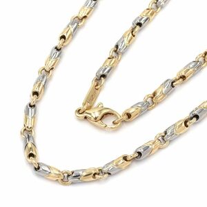  BVLGARY Passo dopio necklace K18YG SS finish settled chain necklace yellow gold stainless steel mirror finish used free shipping 