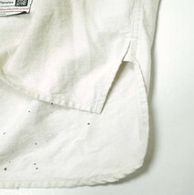 MAISON MIHARA YASUHIRO メゾン ミハラヤスヒロ 23AW Distressed Shirt ディストレストシャツ J11SH073 50 WHITE 開襟 ペイント g14595_画像6