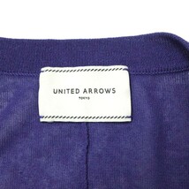 UNITED ARROWS ユナイテッドアローズ 23SS ドルマンスリーブショートカーディガン 1526-215-5173 FREE パープル ハイゲージ ニット g14229_画像4