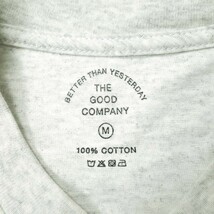 THE GOOD COMPANY ザ グッドカンパニー GOOD CO TEE ロゴプリントTシャツ M グレー クルーネック 半袖 プリント トップス g12953_画像3