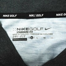 NIKE GOLF ナイキゴルフ DRI-FIT ハーフジッププルオーバー 854301-010 XL グレー 長袖 Tシャツ カットソー ゴルフウェア トップス g14323_画像3