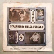 ◆スウェーデンORG◆ BEATLES / STRAWBERRY FIELDS FOREVER ◆貴重ジャケット付き　/PARLOPHONE黒ラベル_画像2