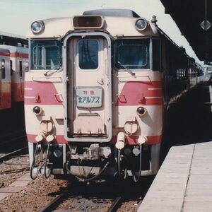 鉄道写真 ～ 特急 北アルプス キハ8000系 気動車（89mm×89mm）