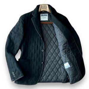 B17 美品 人気モデル『トゥモローランド シェットランドウール』Lサイズ ウール キルティング テーラード ジャケット Thermore ブラック 黒