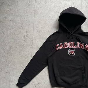 champion チャンピオン カレッジロゴ CAROLINA プルオーバー パーカー ブラック S