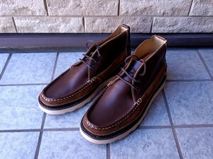 SHIPS シップス 革靴 ブーツ 42 26.5〜27cm 8.5程度 ブラウン 検索）チャッカ、モカシン、レッドウィング、BEAMS、UNITED ARROWS◆