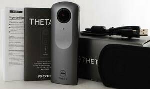 【未使用品】【完全動作品】 ★ RICOH リコー THETA V メタリックグレイ ★ 全方位360°カメラの最高傑作、整備済み ★ 全国一律、送料無料