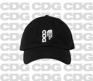 CDGコムデギャルソン×THE NORTH FACEノースフェイス限定 NORM HAT ノームハット キャップ 黒 新品 COMME des GARCONS PLAY denali nuptse