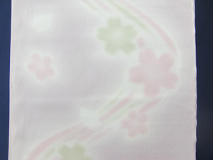 [ new goods ][ free shipping ] silk .. long kimono-like garment . color ground Japan Sakura purple color unused simplified formal kimono silk 100% visit wear pongee fine pattern plain attaching under 
