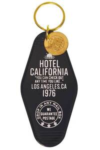 ホテル カリフォルニア キーホルダー ブラック プラスチック製 HOTLE CALIFORNIA ロサンゼルス アメリカ 雑貨 アメリカン雑貨