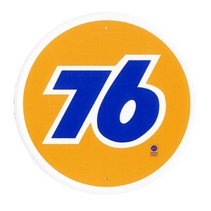 ユニオン７６ ロゴ ラウンドタイプ 円形 ガソリン系 アメリカンブリキ看板 アメリカ 雑貨 アメリカン雑貨 メタルプレート