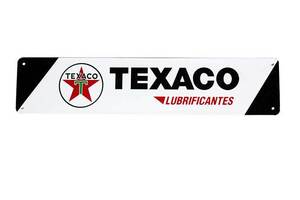 テキサコ 横長型 TEXACO アメリカンブリキ看板 ストリートサイン メタルプレート