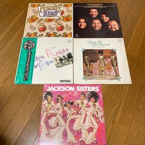 5枚セット Jackson Sisters Diana Ross Supremes 5th Dimension Gladys Knight Pips Peaches and Herb レコード LP