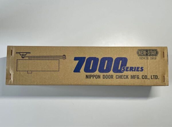 未使用品: NEWSTAR ニュースター ドアクローザー S-7002 ホワイト(スタンダード型・ストップ付