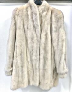 Fur Griser ミンク MINK ファー 高級毛皮コート サイズ11 レディース 