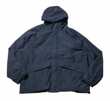 大きいサイズ ● L.L.Bean エルエルビーン ● GORE-TEX ゴアテックス ロゴ ラベル ダブル ジップ ナイロン マウンテン パーカー ネイビー_画像2