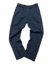 ● Polo Ralph Lauren ポロ ラルフローレン ● ロゴ ラベル ストレート コットン パンツ ネイビー W30 L30_画像2