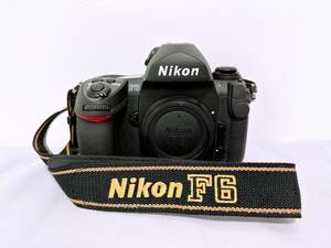 1円～【中古品・シャッターOK】Nikon 一眼レフカメラ F6 ボディ ストラップ付き ニコン/フィルムカメラ/