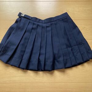 【送料無料】コスプレ衣装　制服　プリーツスカート　ウエスト72くらい　総丈37-38cmくらい　ミニスカート　紺　平塚商業