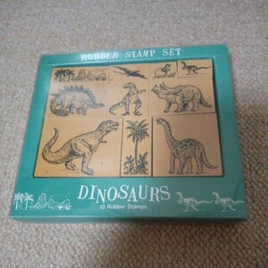 ◇DINOSAUSラバースタンプセット◇恐竜◇子どものかお◇