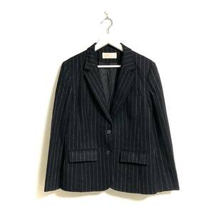 美品 ビンテージ 70s 白タグ USA製◆PENDLETON WOOLEN MILLS◆テーラードジャケット ストライプ ウール ペンドルトン ウーレンミルズ 黒