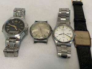 SEIKO他 メンズウォッチ4本セット 現状品 SEIKO Champion/SPIRIT/Dolce/CASIO LINEAGE 