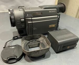 高級機 SONY ソニー miniDVデジタルビデオカメラ DSR-PD100A ミニDVカム 通電確認済み 業務用DVCAM 当時価格360,000円