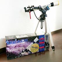 『MEADE 天体望遠鏡 DS-60EC 箱付き』ミード 屈折望遠鏡 アルミ三脚 デジタル D=60㎜ F=700㎜ 星座 天体観測 アウトドア キャンプ_画像1