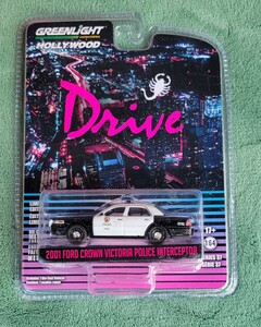 Greenlight ドライブ 1/64 2001フォード クラウン ビクトリア Ford Crown Victoria Interceptor LAPD ポリスカーPoliceグリーンライトDrive